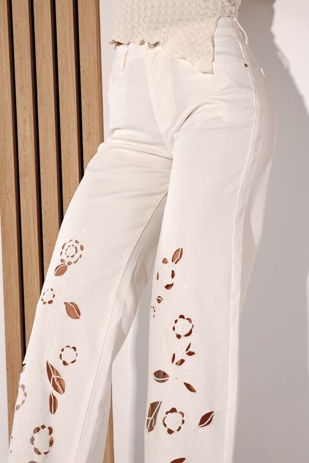 Női trapéz farmer  Akeila fehéri #A1382