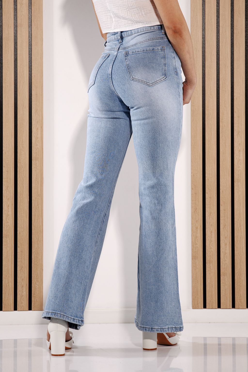 Női trapéz farmer  Beatriz kék #A1376