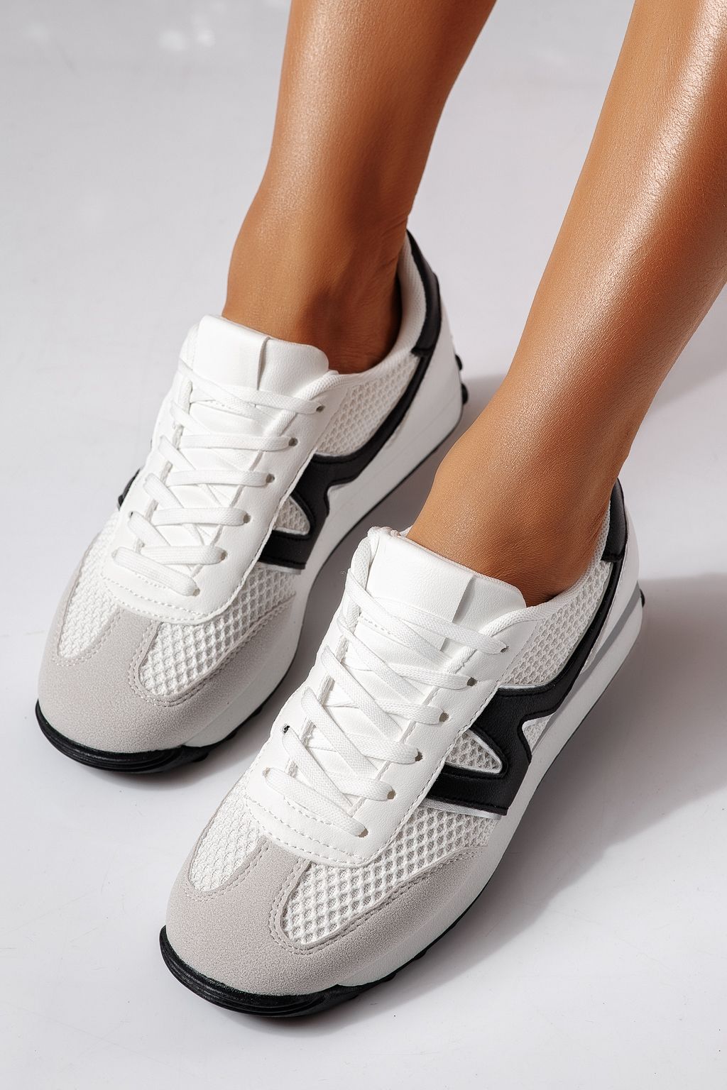 Női sportcipők fehér öko bőrből készült Federica #24472