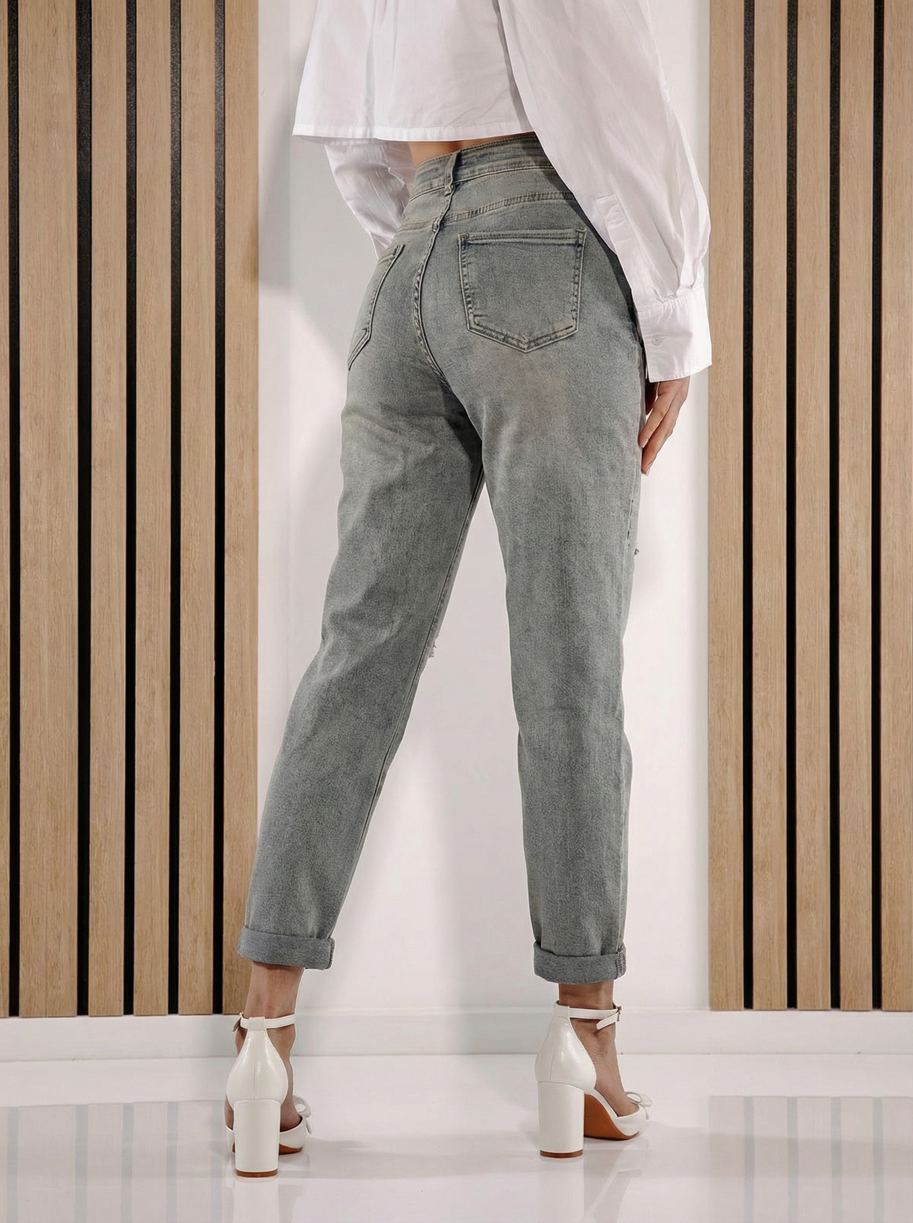 Női Baggy Fit farmernadrág Savina kék #A1388