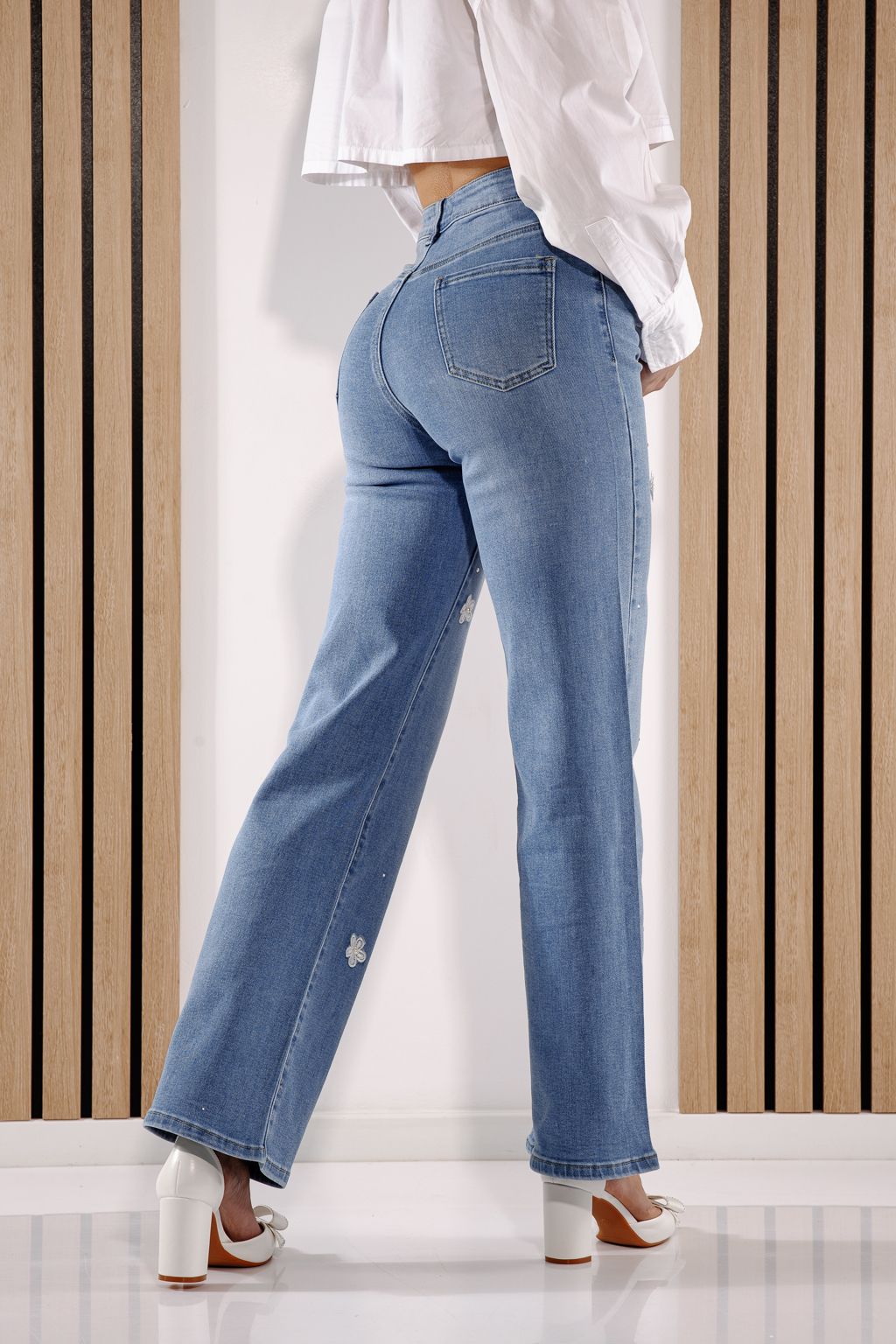 Női trapéz farmer  Alane kék #A1374