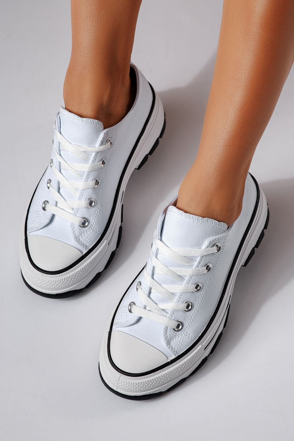 Női fehér textil tornacipő Zoe #24486