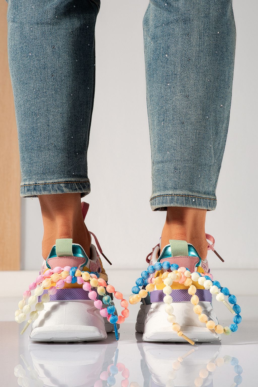 Tarka női tornacipő ökobőrből Maddy #24531