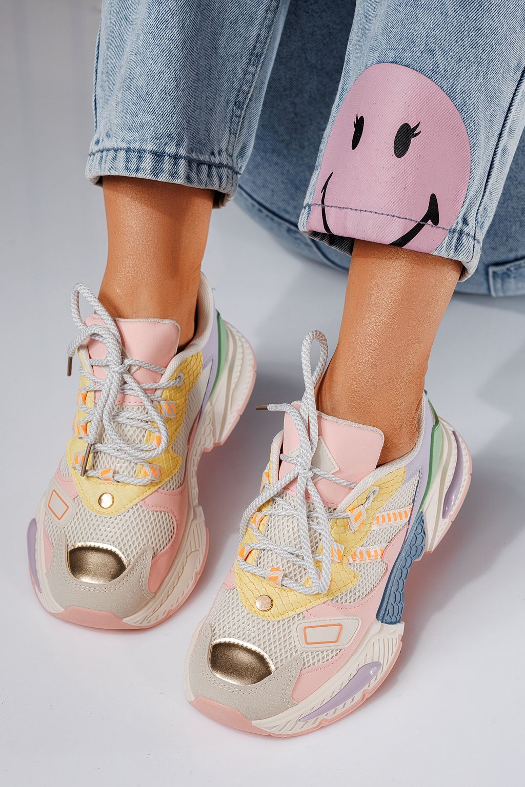 Devi Női Sportcipő Rózsaszín Ökológiai Bőrből #24544