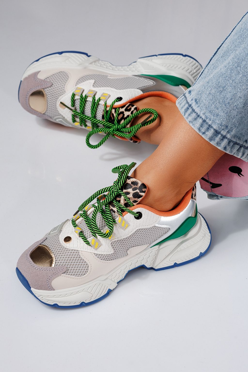 Devi Női Sportcipő Leopárd Ökológiai Bőrből #24546