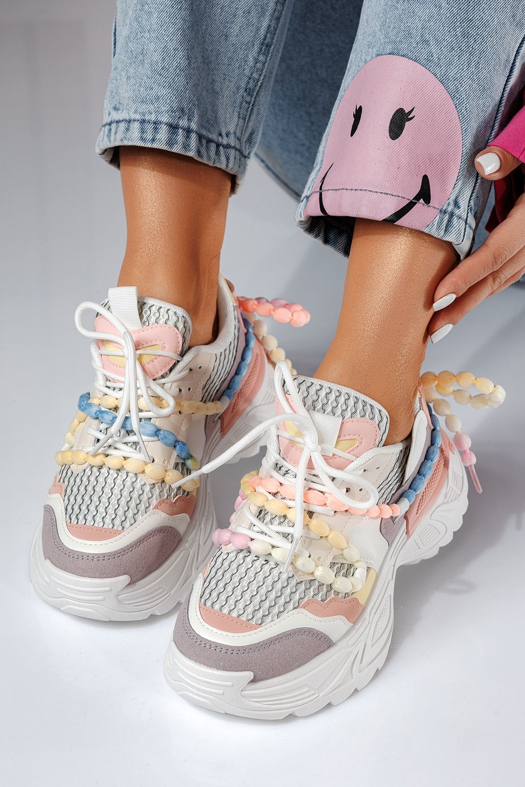 Evi Női Sportcipő Többszinü Ökológiai Bőrből #24549