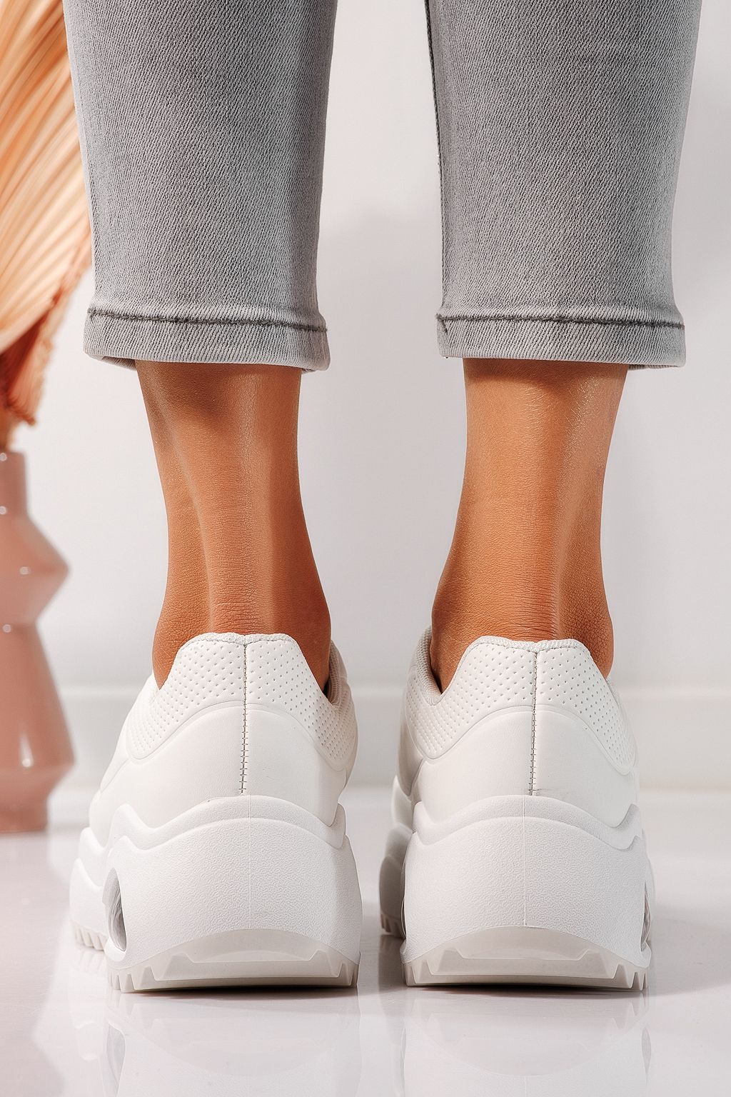 Női fehér tornacipő ökobőrből Audrey #24554