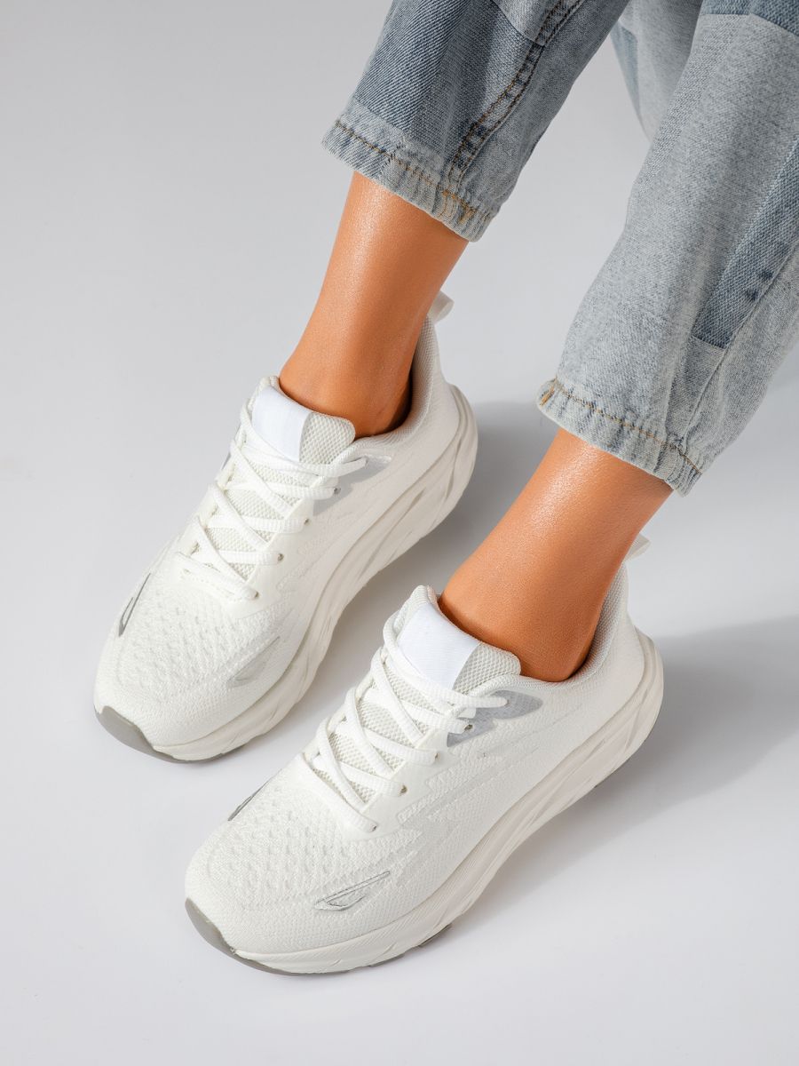 Luisa Női Sportcípő Fehér Textil Anyagból #24556