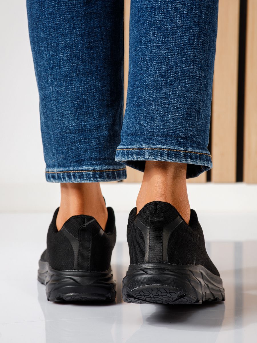 Luisa Női Sportcípő Fekete Textil Anyagból #24558