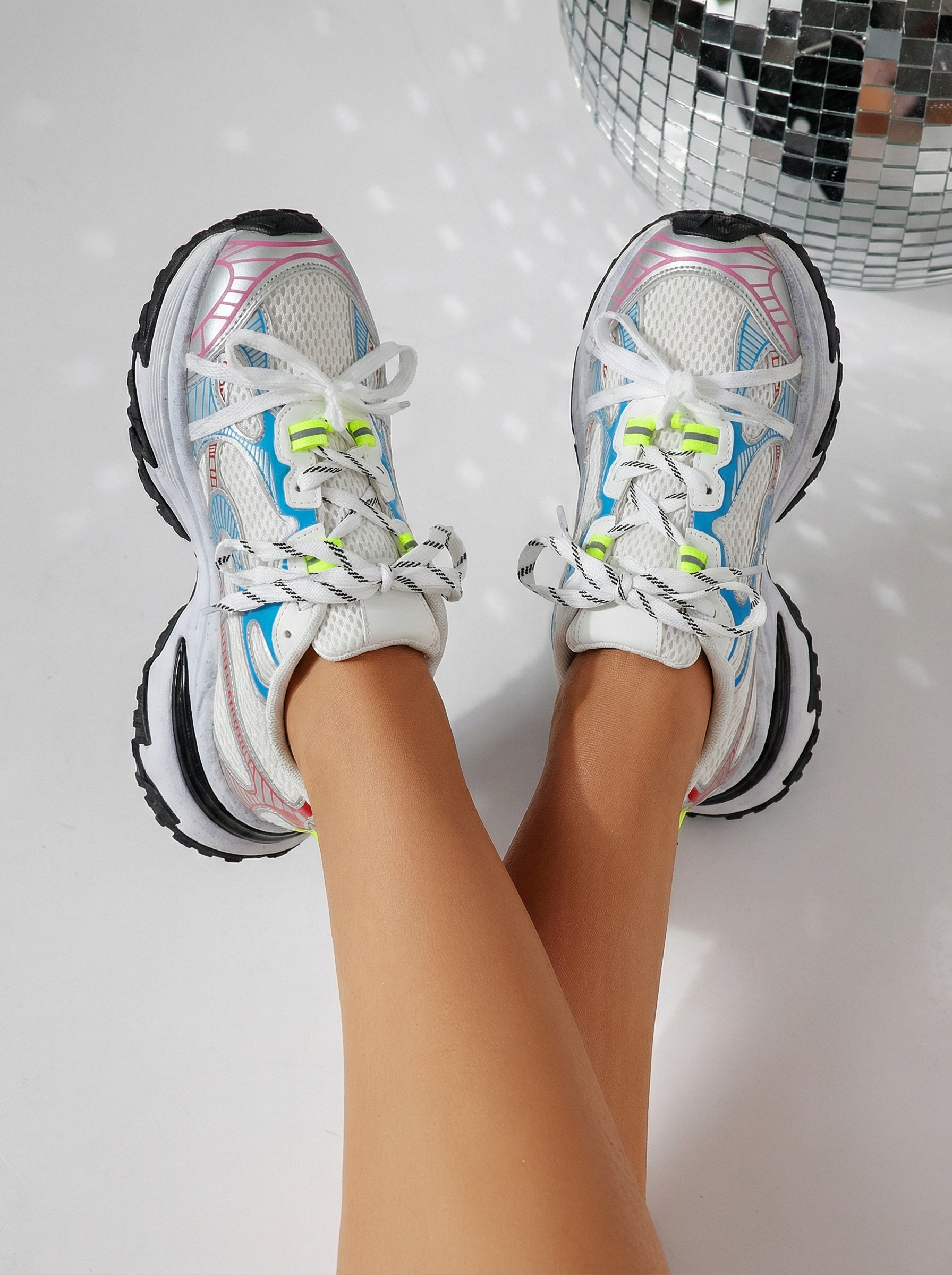 Női többszínű sportcipő ekológikus bőrből Anne #24528