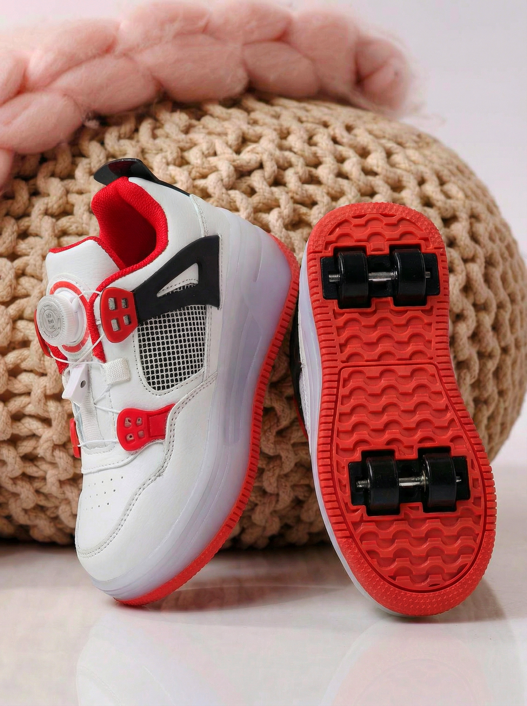 Görkorcsolya piros öko bőrből készült Helys2 #24574