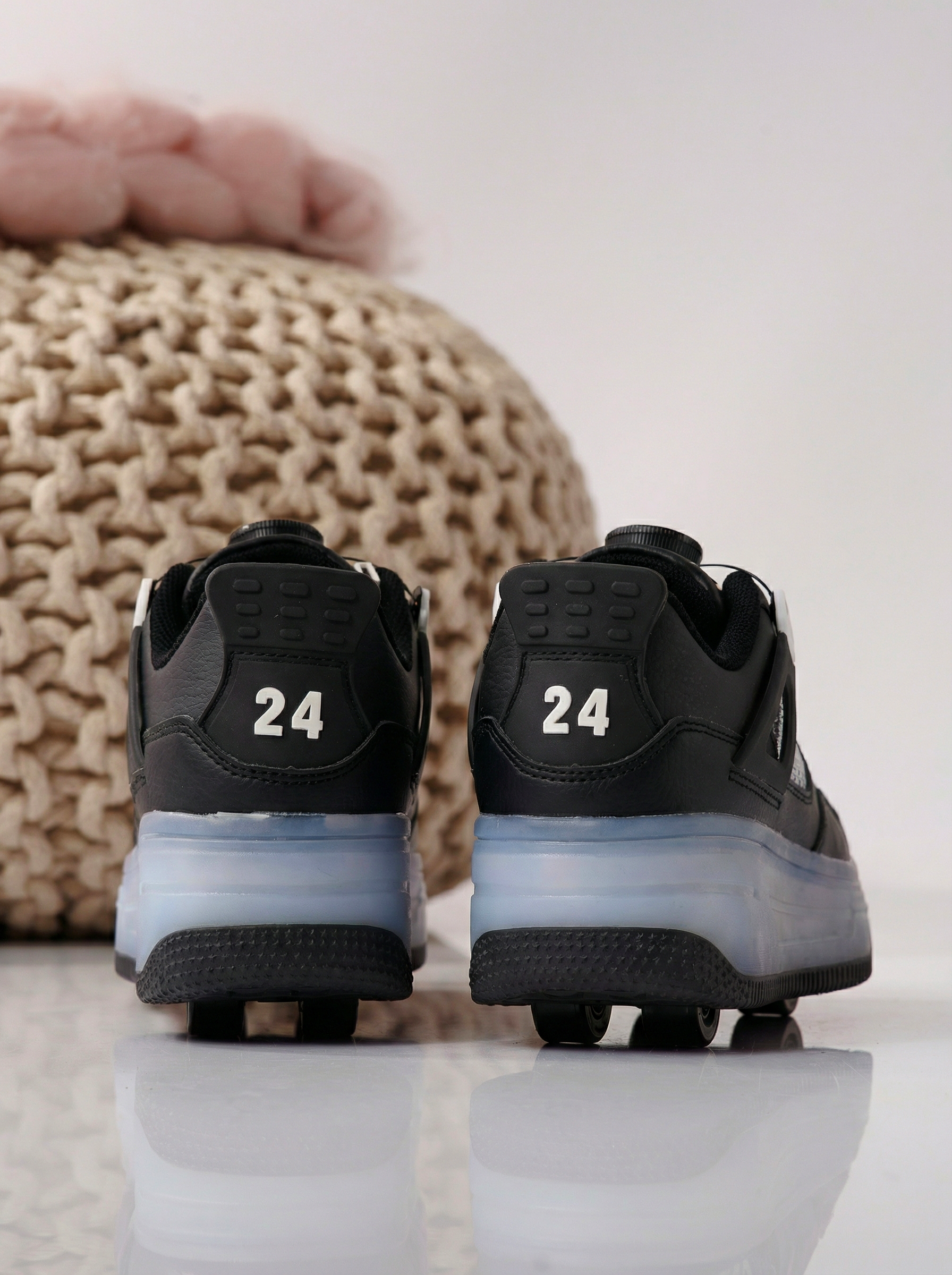 Görkorcsolya fekete öko bőrből készült Helys2 #24577