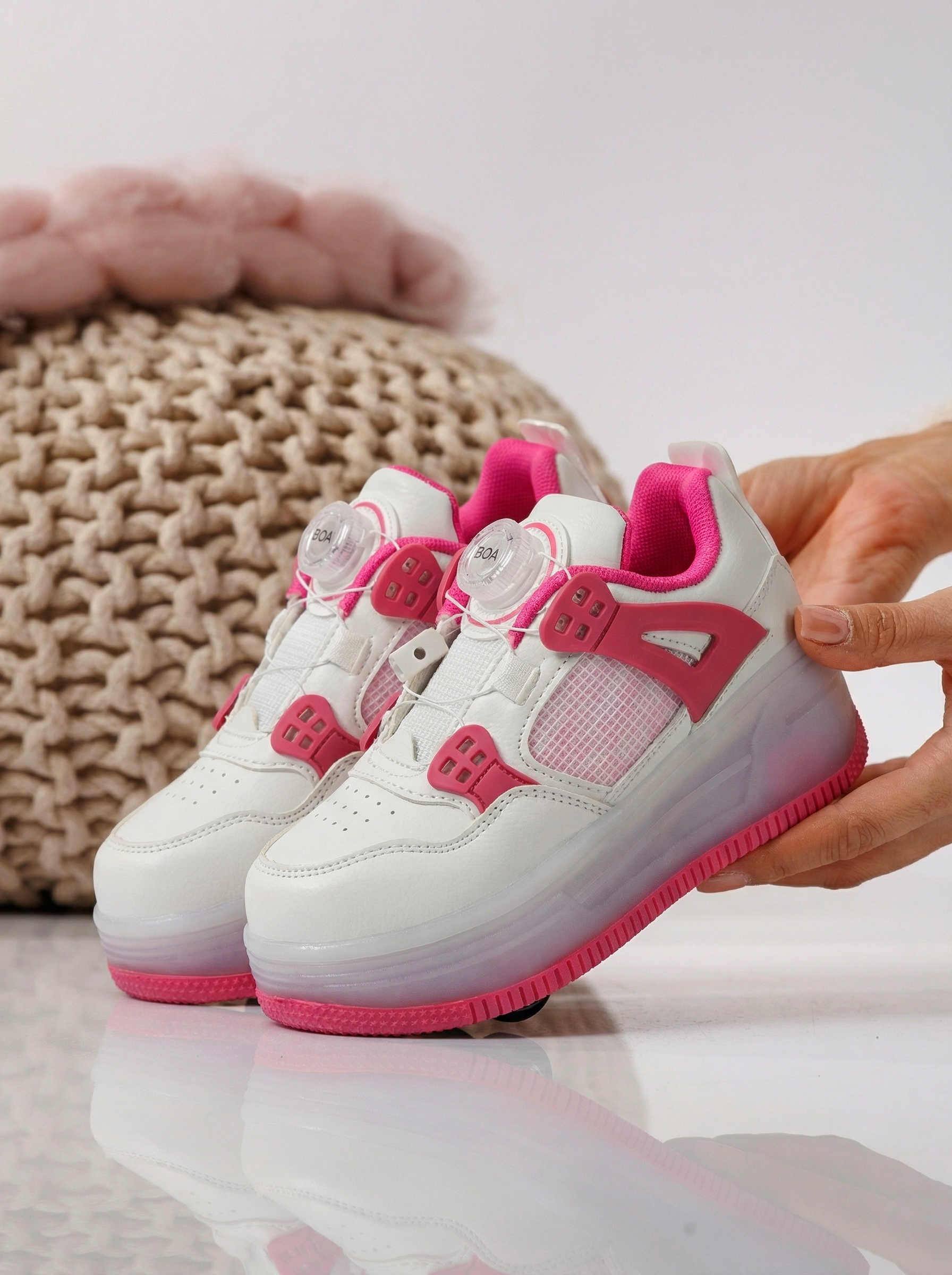 Görkorcsolya rózsaszín öko bőrből készült Helys2 #24576