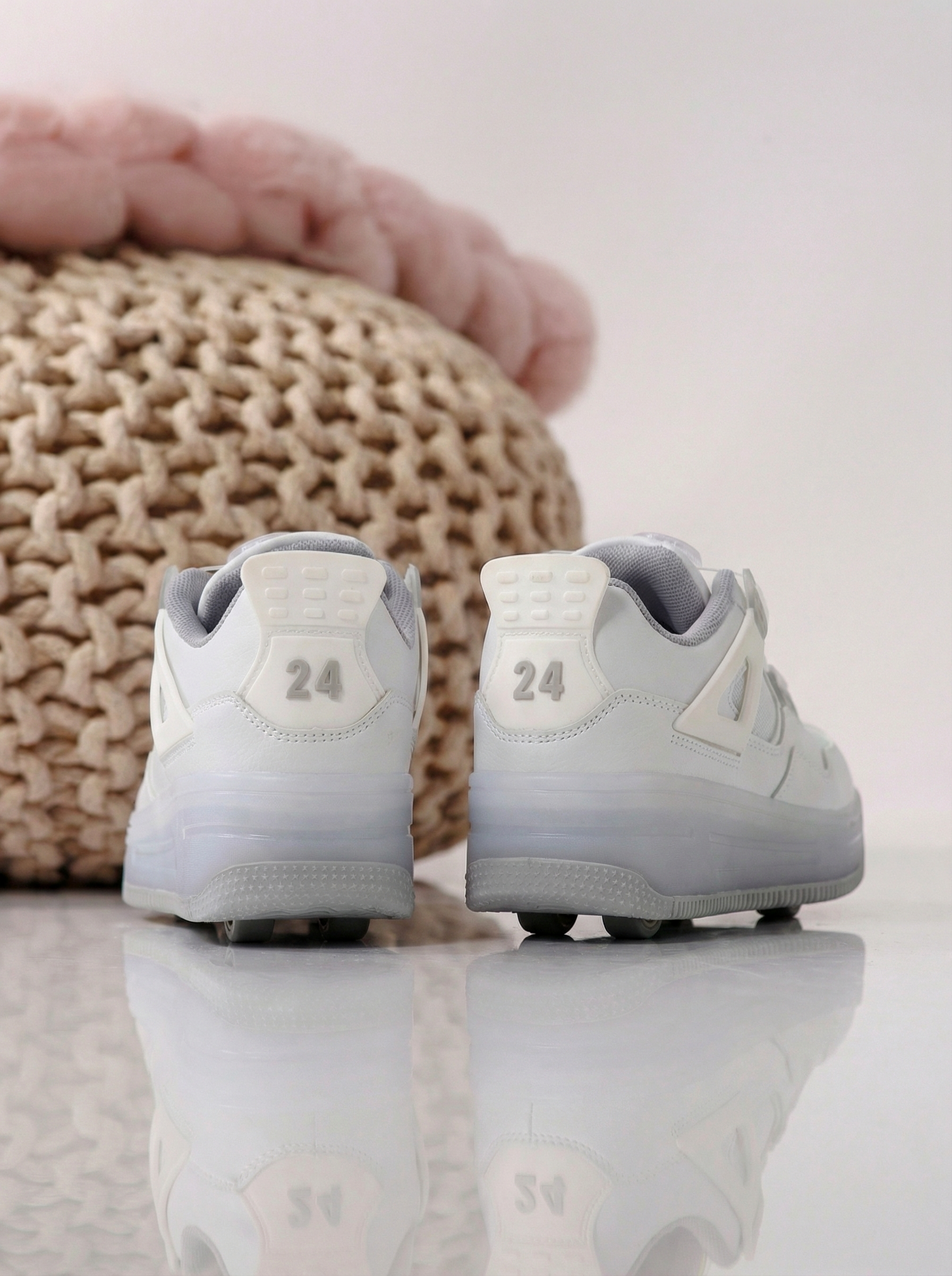 Görkorcsolya fehér öko bőrből készült Helys2 #24571