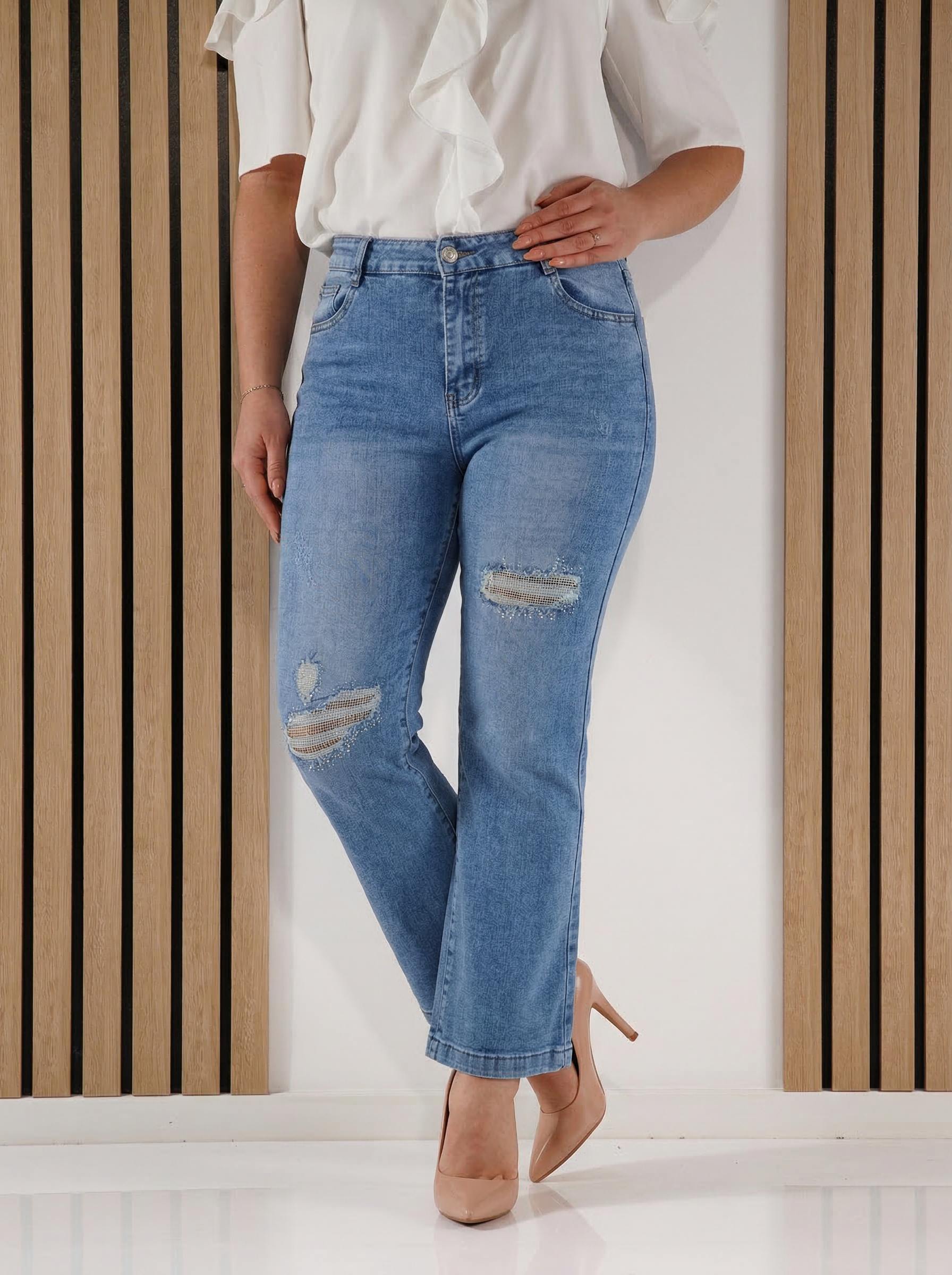 Női Baggy Fit farmer Juana kék #A1399