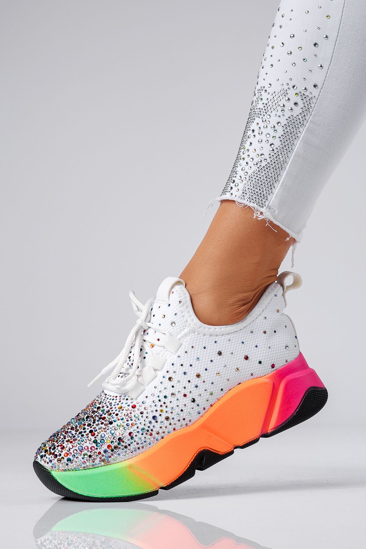 Többszínű női textil tornacipők Maria #24607