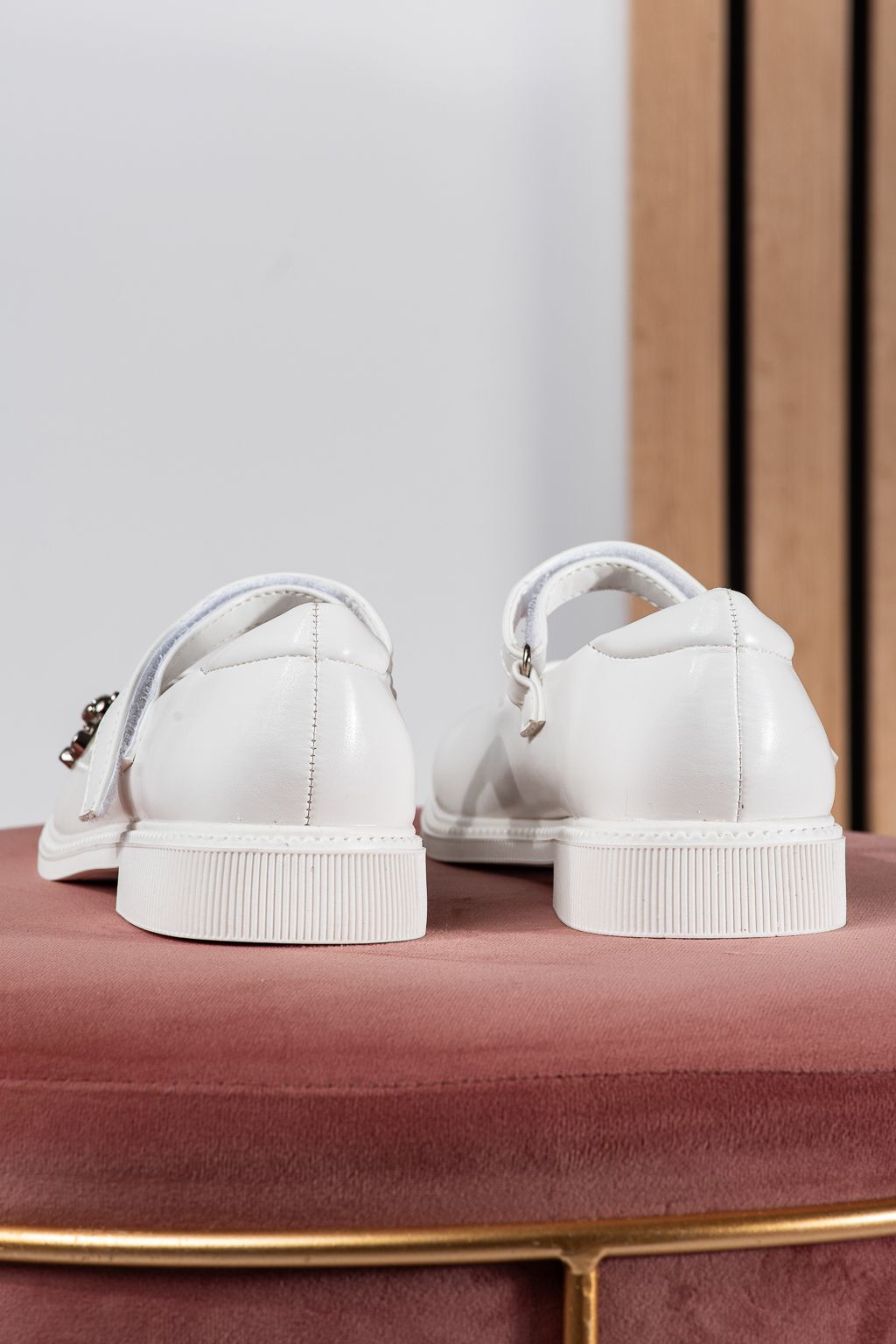 Fehér lány cipők eco-bőrből Maria #24633