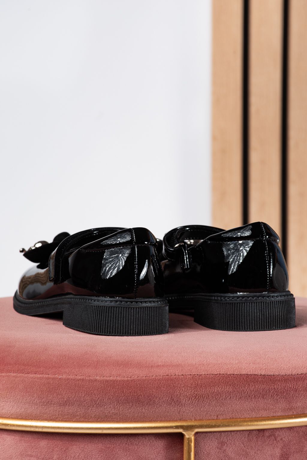 Fekete lány lakkcipő Alina2 #24639