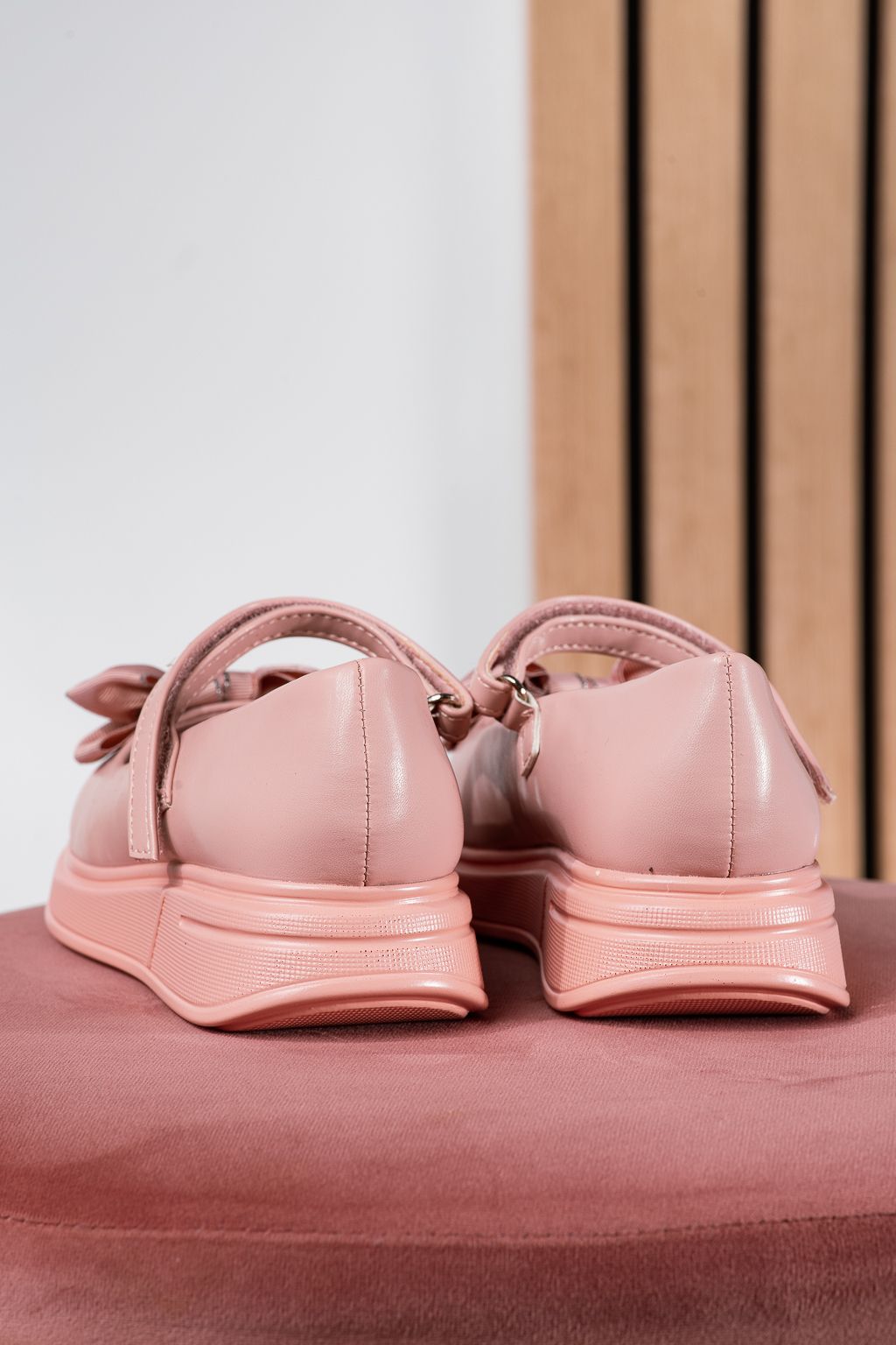 Lányok rózsaszín cipő eco-bőrből Alis2 #24651