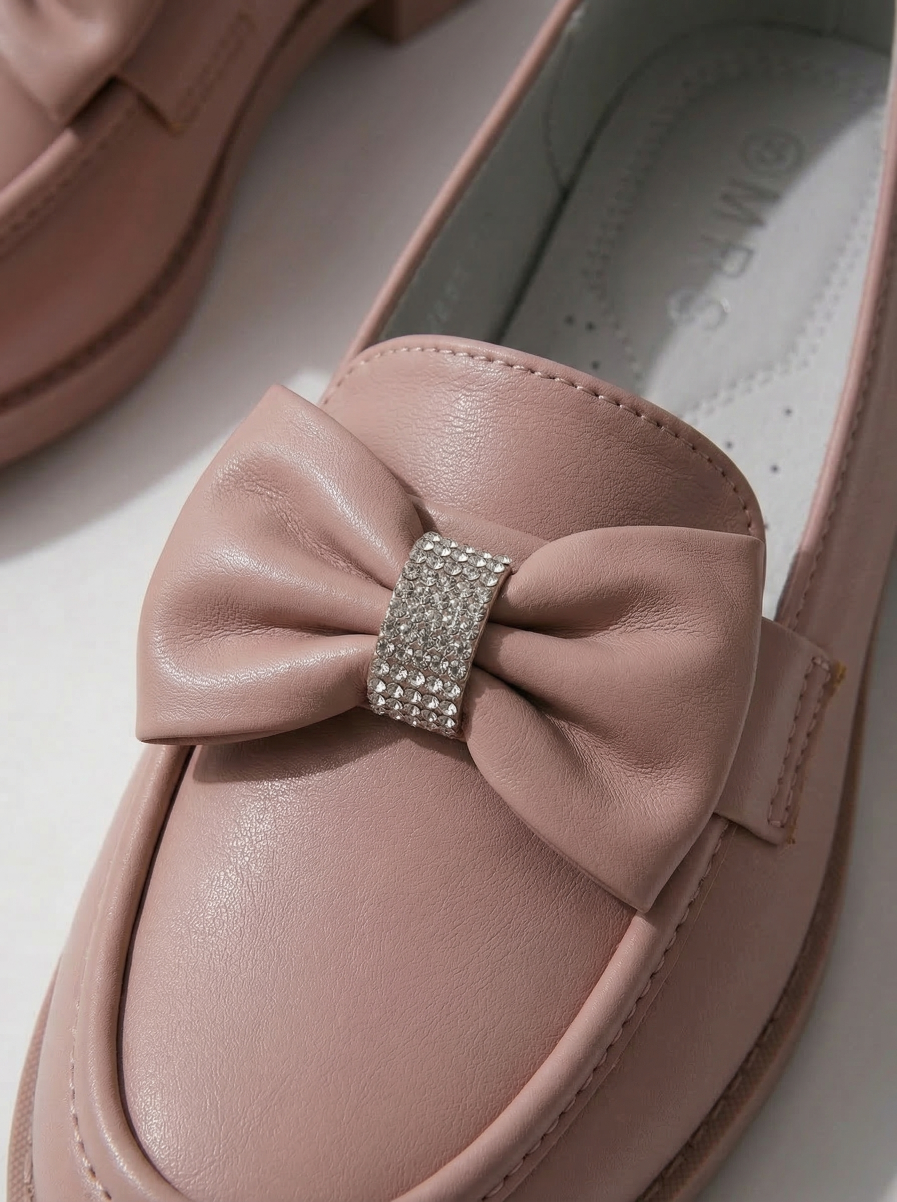 Lány Cipők rózsaszín öko bőrből készült Alda #24617