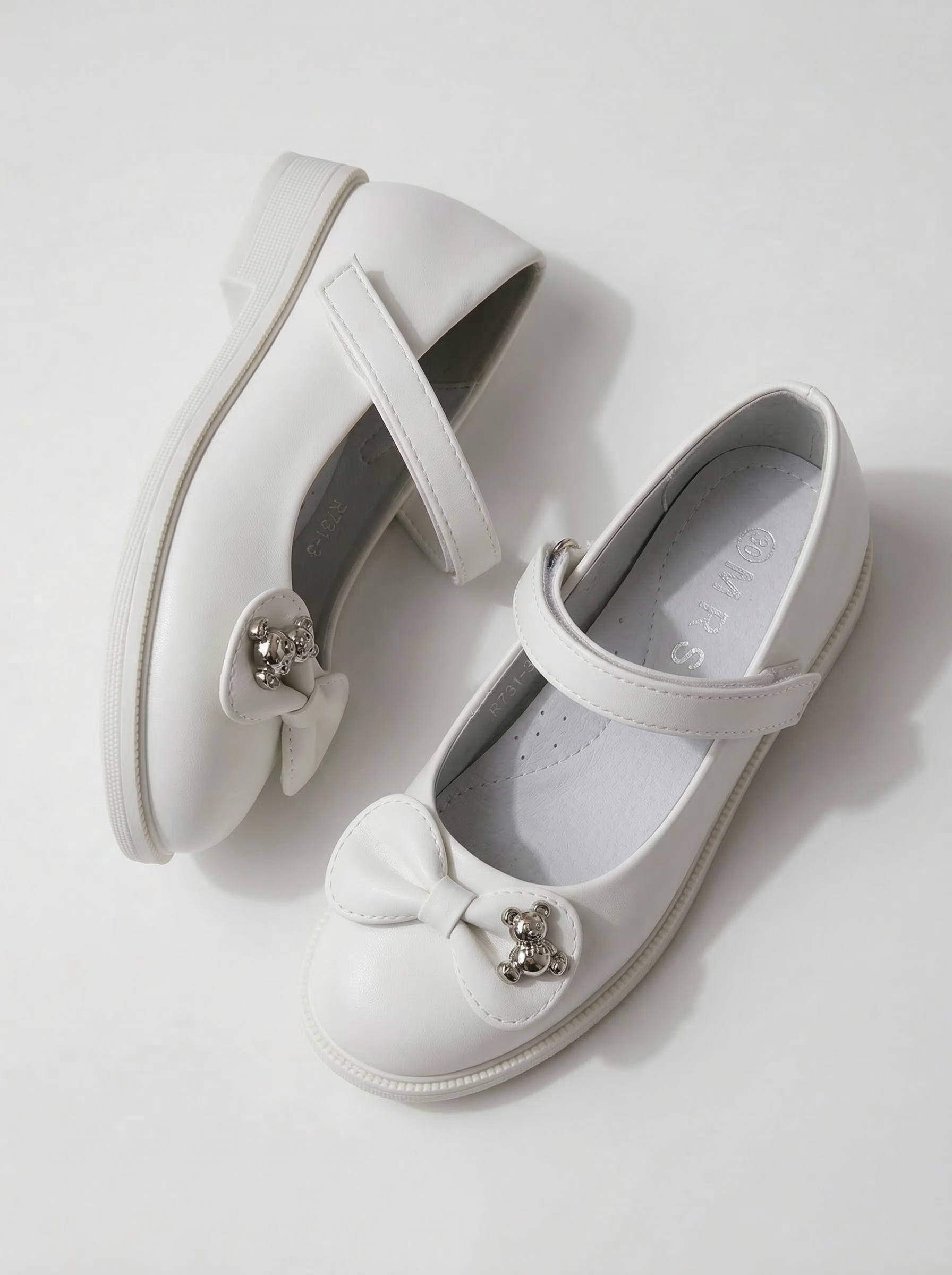 Lány Cipők fehér öko bőrből készült Lorete #24624