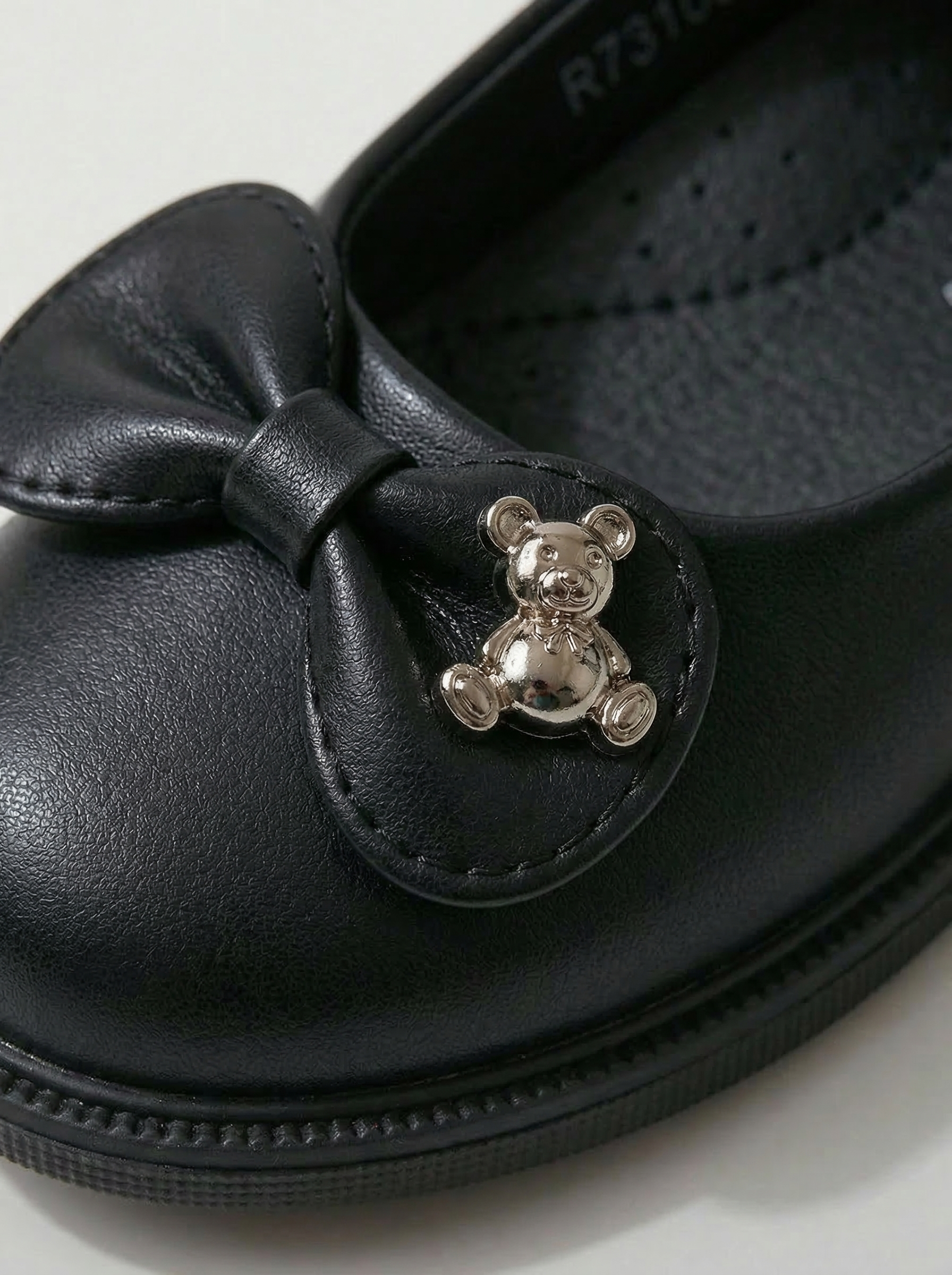 Lány Cipők fekete öko bőrből készült Lorete #24623