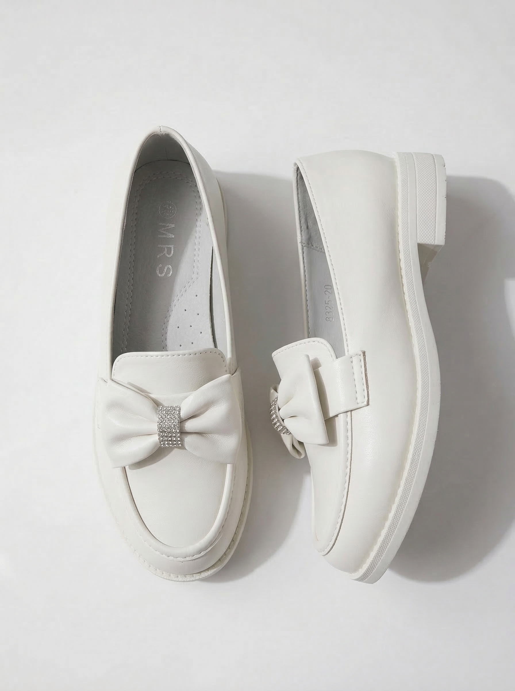 Lány Cipők fehér öko bőrből készült Alda #24616