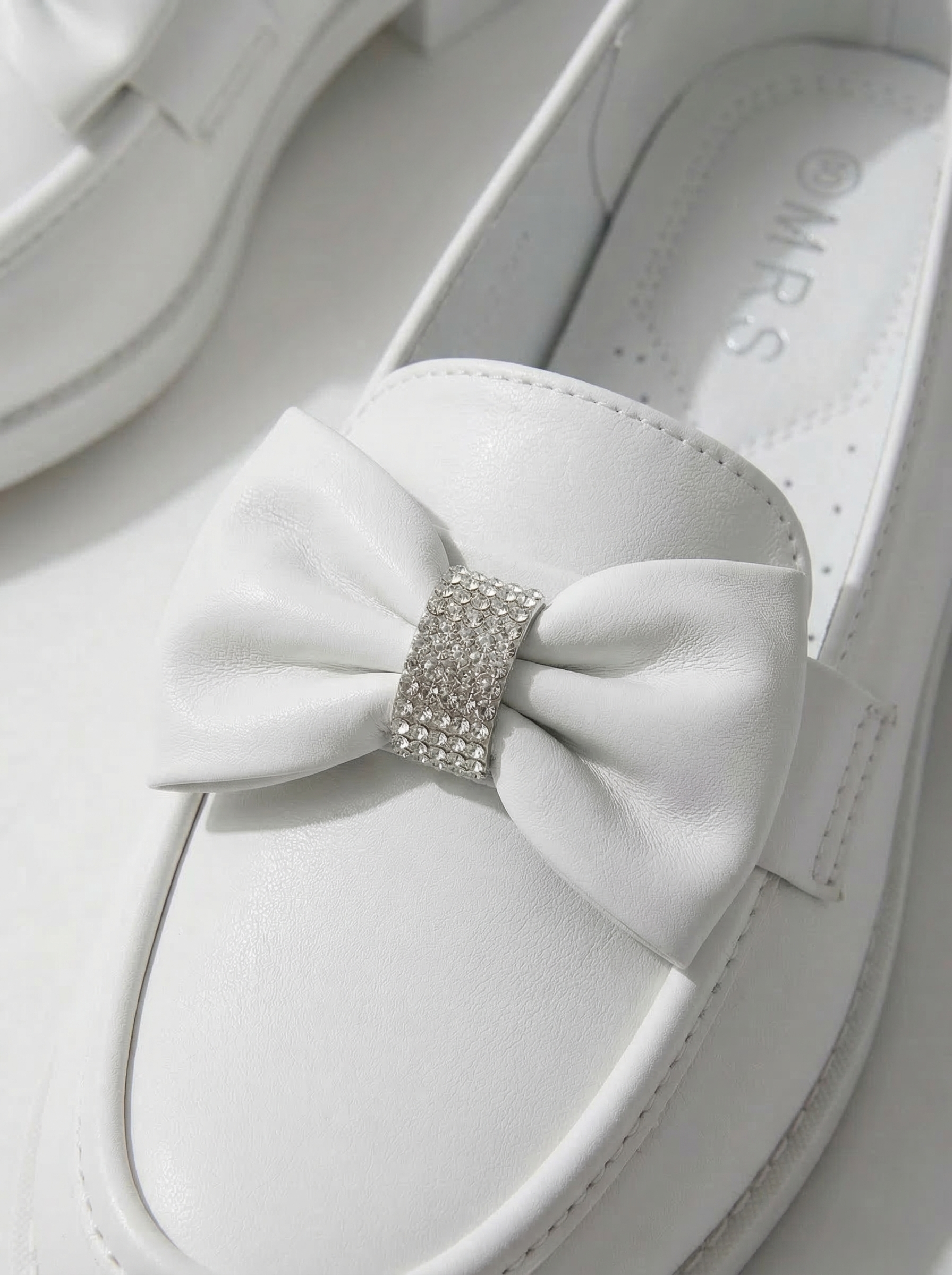 Lány Cipők fehér öko bőrből készült Alda2 #24622