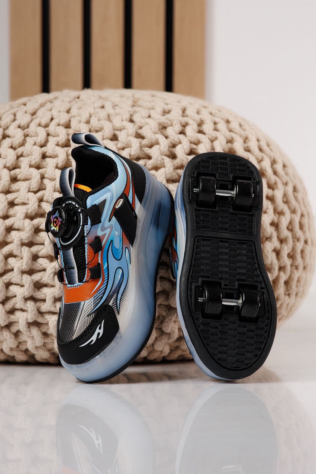 Görkorcsolya piros textil anyagból készült Helys3 #24866