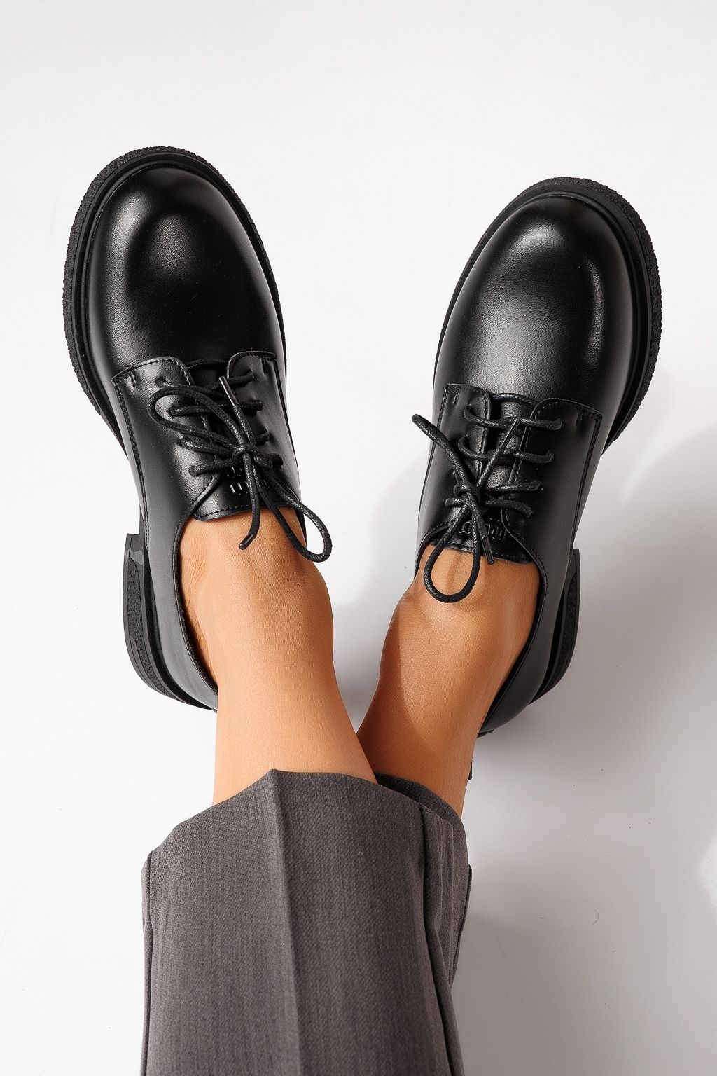 Női alkalmi cipők fekete öko bőrből készült Bellamy #24892