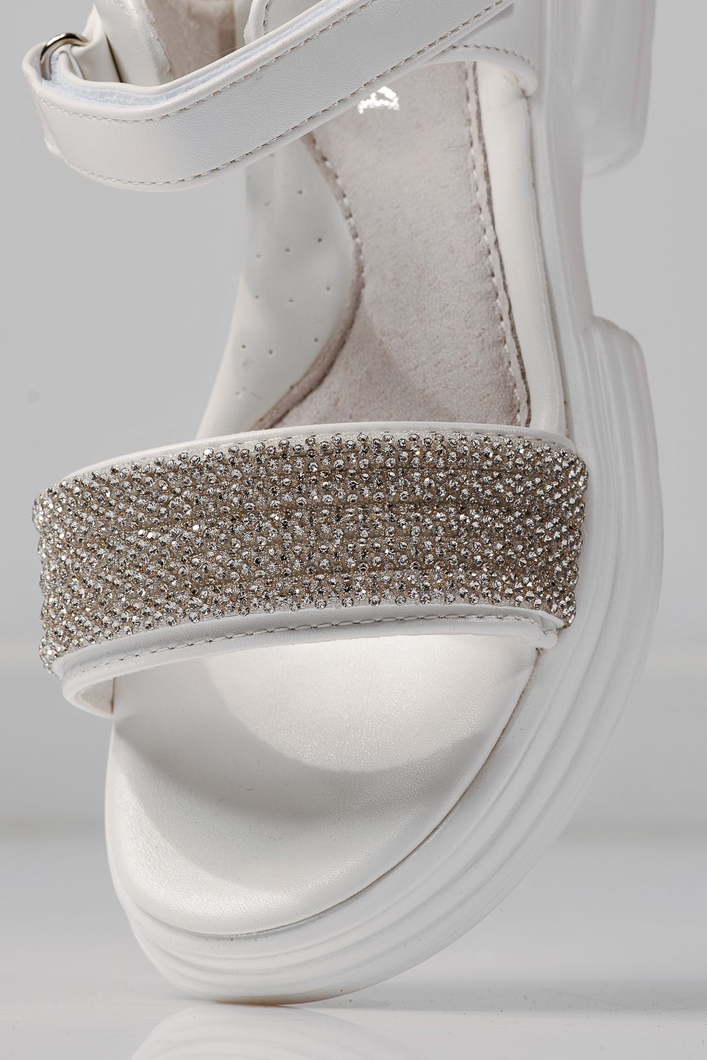 Gyerek szandálok fehéri öko bőrből készült Enara #24919