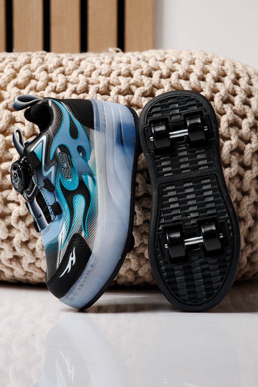 Görkorcsolya kék textil anyagból készült Helys3 #24867