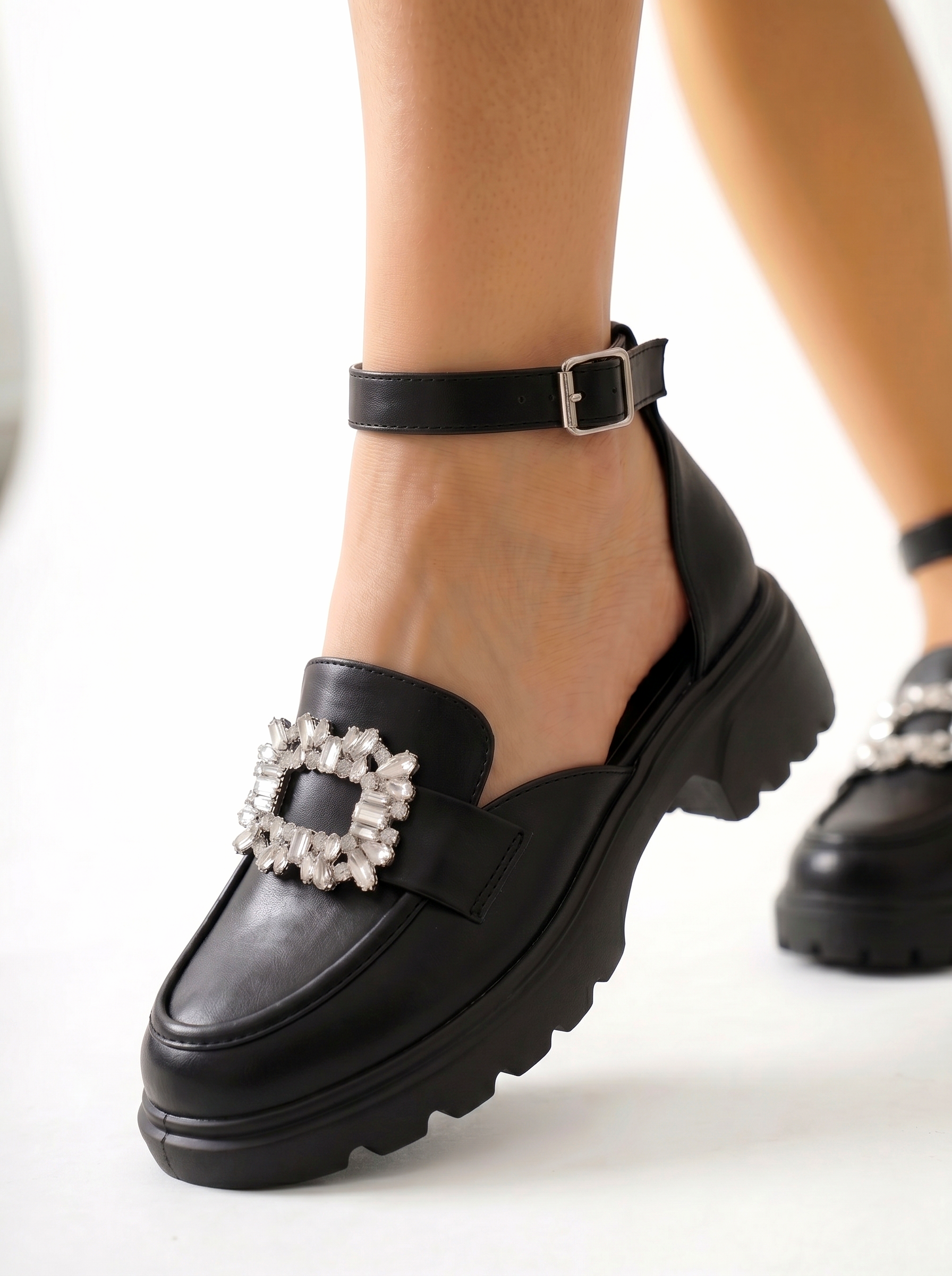 Naomi Női Alkalmi Cipő Fekete Ökológiai Lakkbőr #24988