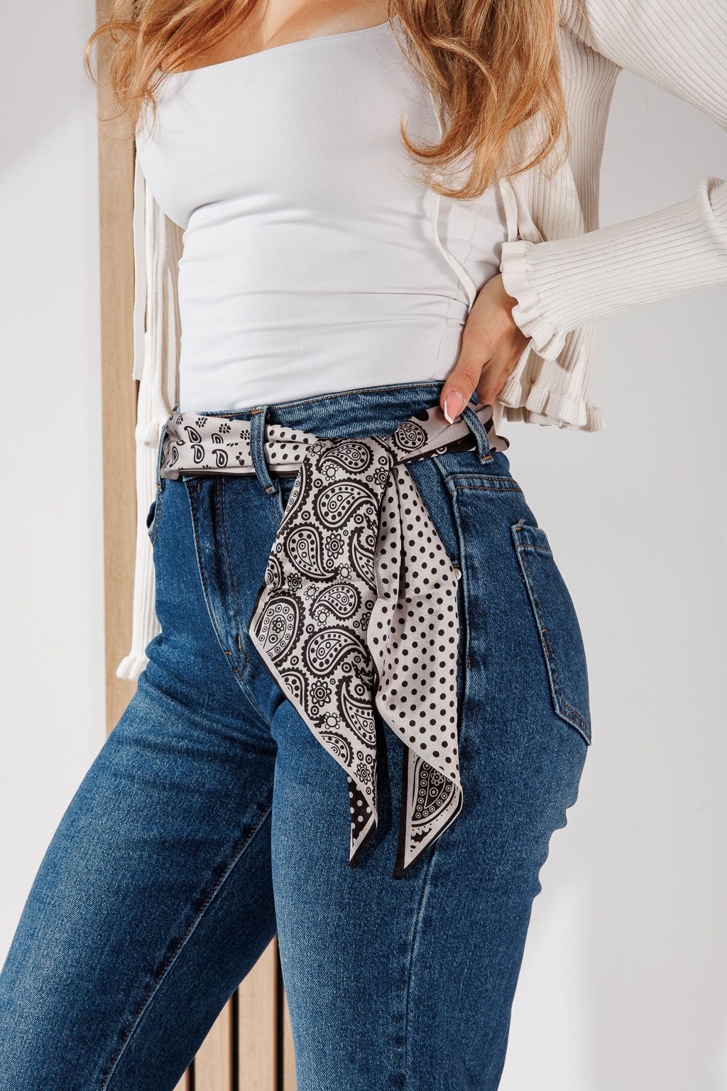 Női Wide Leg Farmernadrágok Oria Kék #A1466