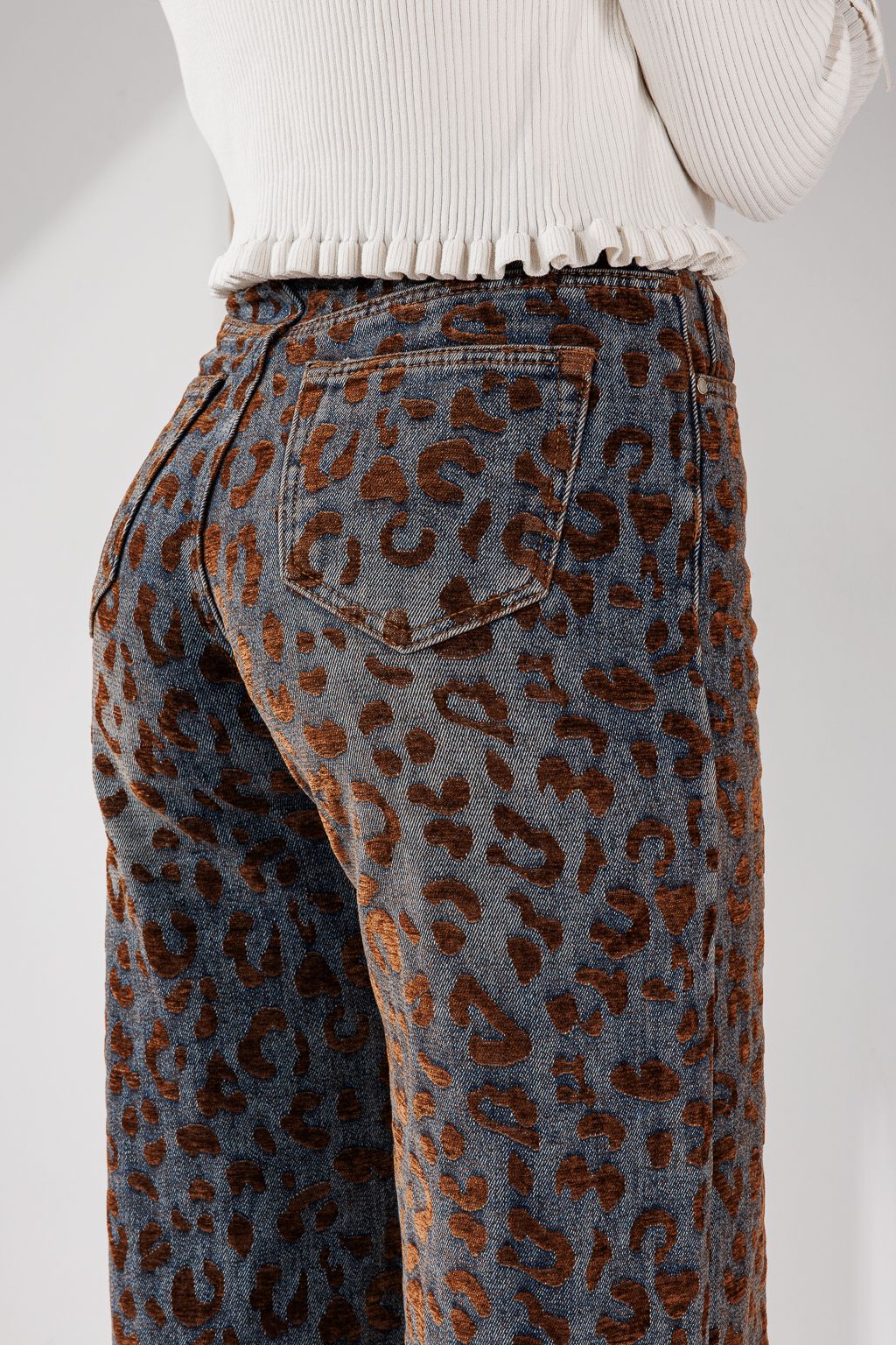 Női Wide Leg Farmernadrágok Maya Kék #A1452