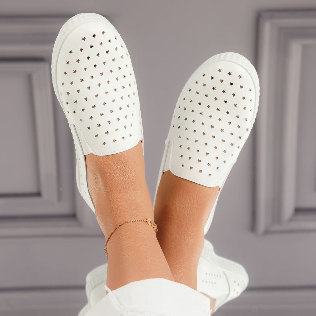 Alkalmi cipő fehér Novah #4794M