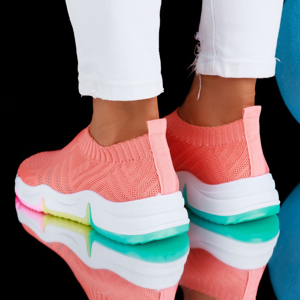 Дамски спортни обувки Sabina розово #6854M