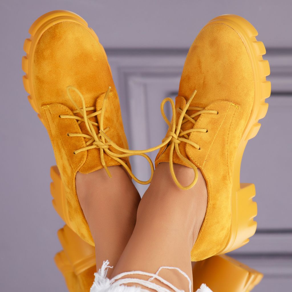 Alkalmi cipő Sárga Afra #7087M