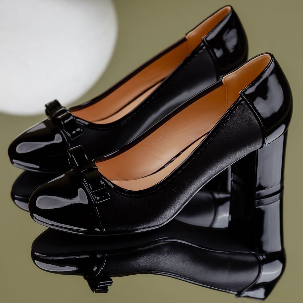 Magas sarkú cipő Fekete  Ana #7003M