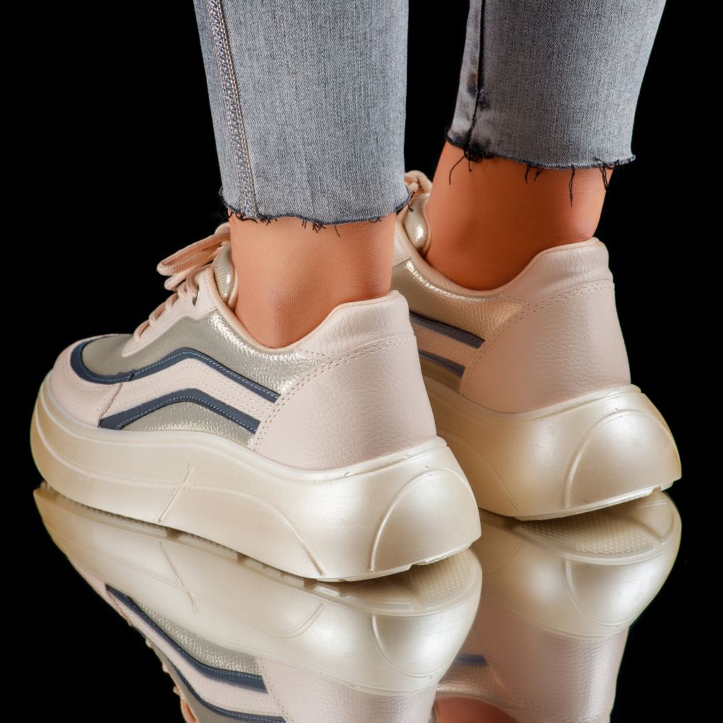 Дамски спортни обувки Aviva Бежово #7438M