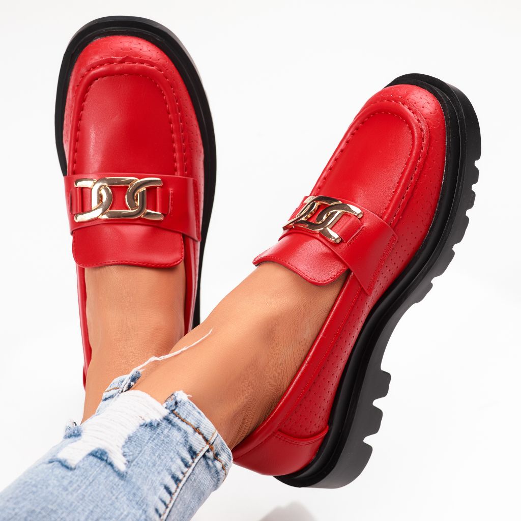 Jasmine Női Piros Alkalmi Cipő #9276