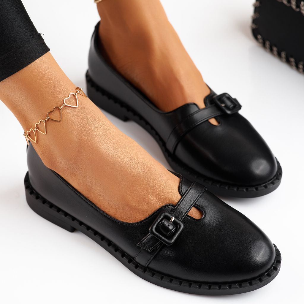 Черни ежедневни дамски обувки Tiffany # 9884