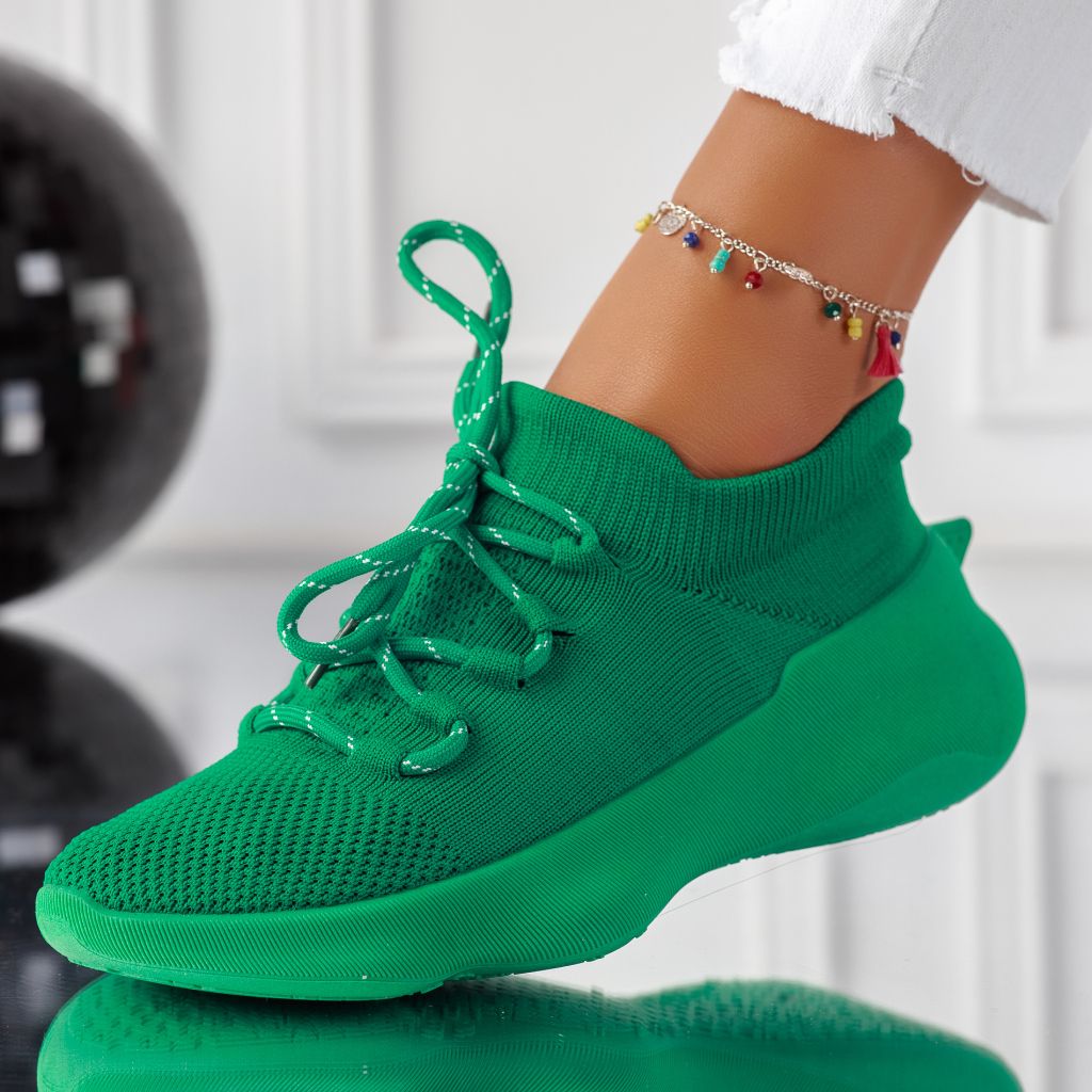 Дамски спортни обувки Ilinca зелено #11198