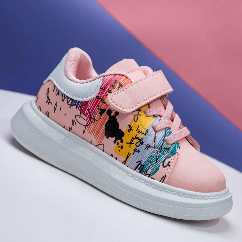 Спортни обувки за деца Margot Розово/Бяло #12217
