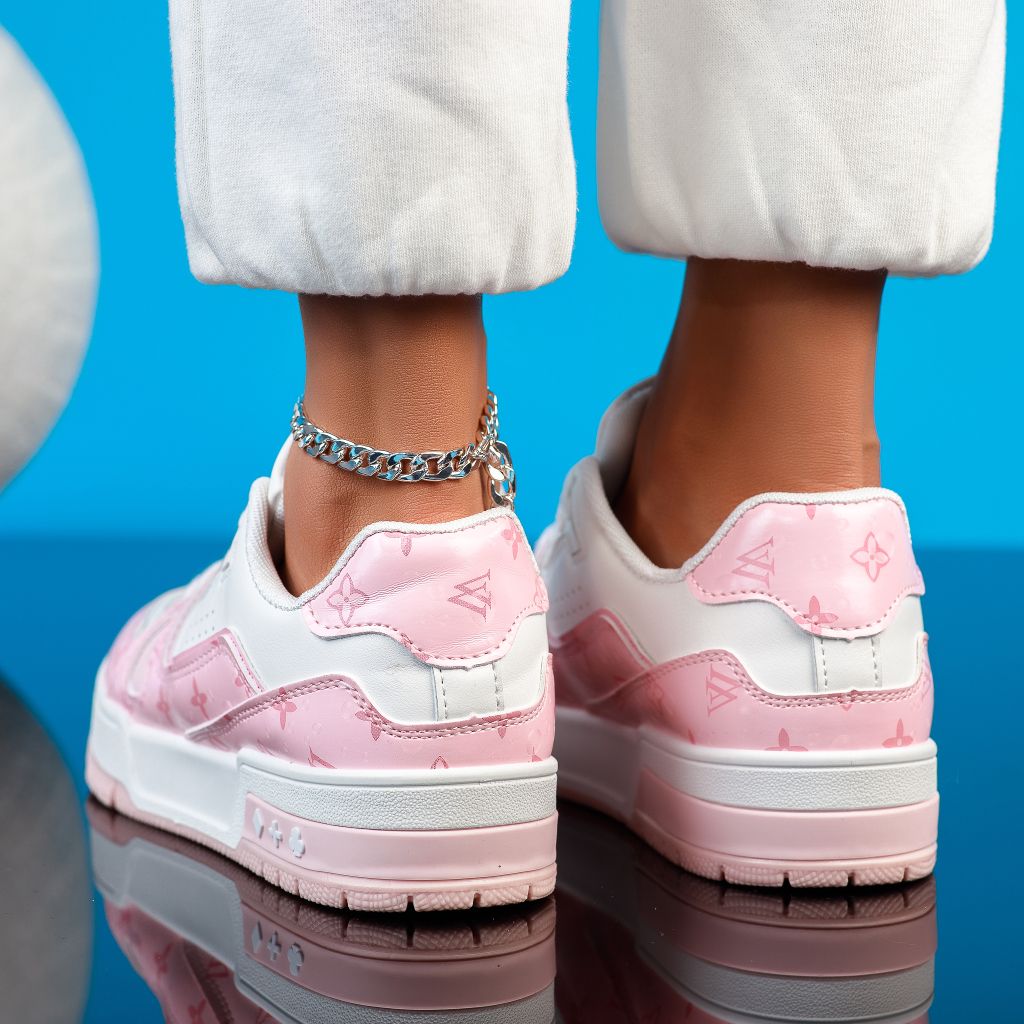 Дамски спортни обувки Phelipe Бяло/Розово #12009