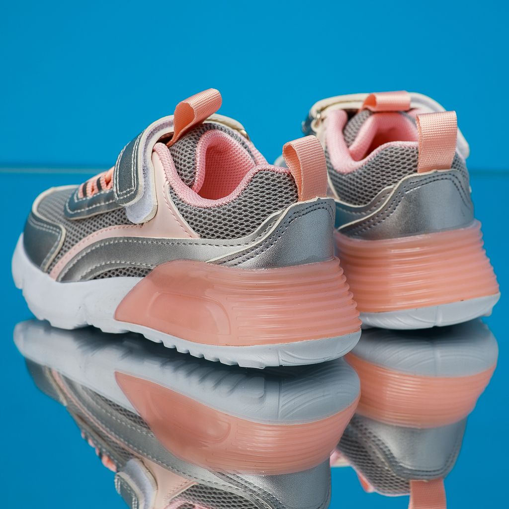 Спортни обувки за деца Maya сребро/Розово #12267