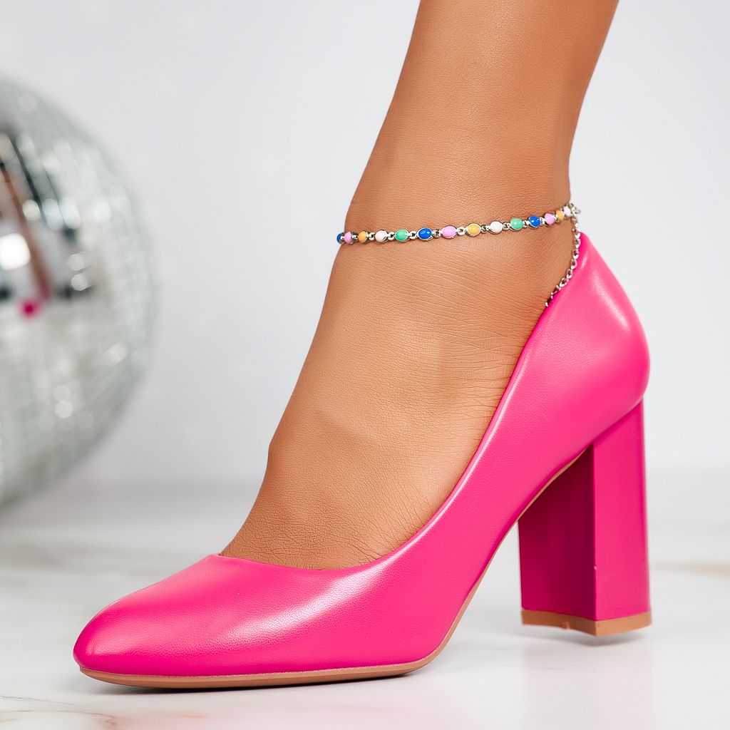 Дамски обувки с ток Vicky Фуксия #12400