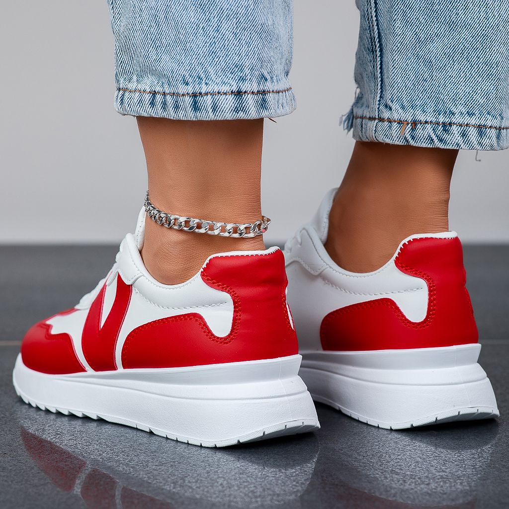 Дамски спортни обувки Selena червен #12506