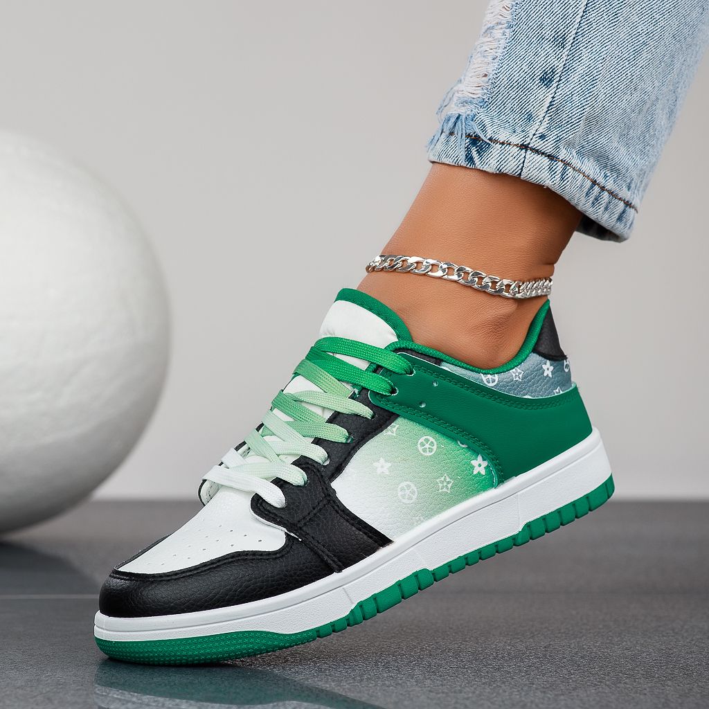 Дамски спортни обувки Alfa зелено #12541