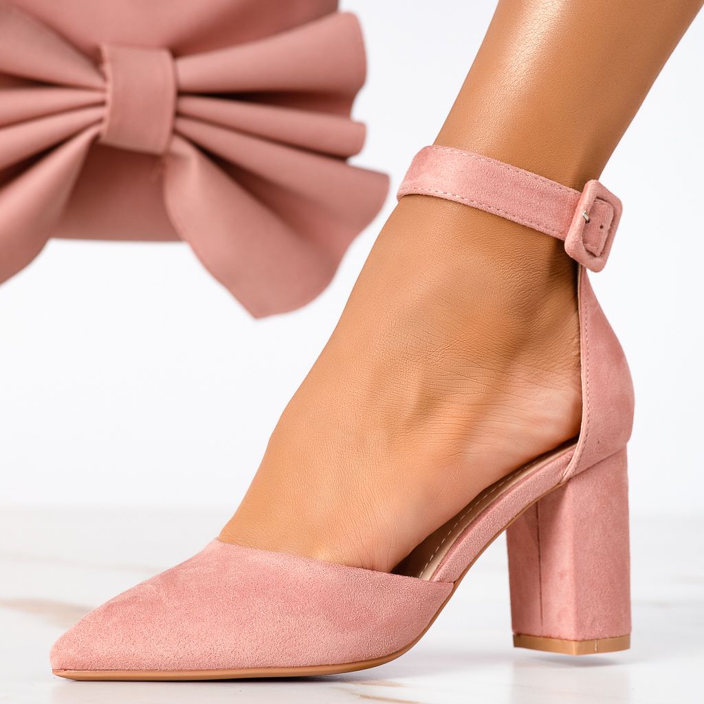 Дамски обувки с ток Josie2 розово #13319